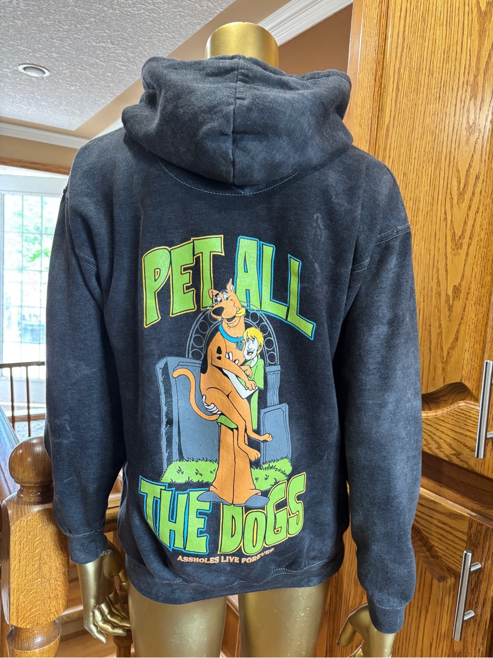 Pet All The Dogs Black Pullover Hoodie